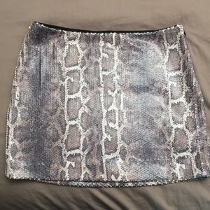 Snake pattern skirt